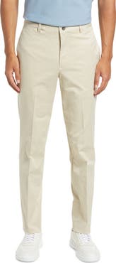 Berle Charleston Flat Front Stretch Cotton Khakis