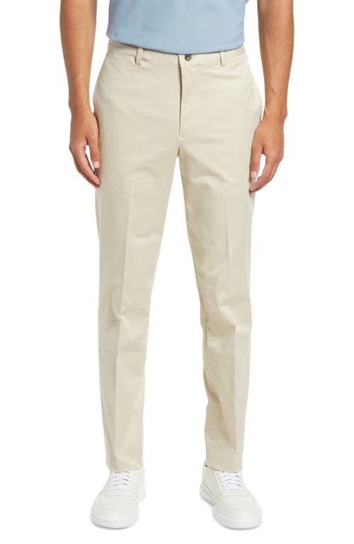 Berle Charleston Flat Front Stretch Cotton Khakis in Stone  product