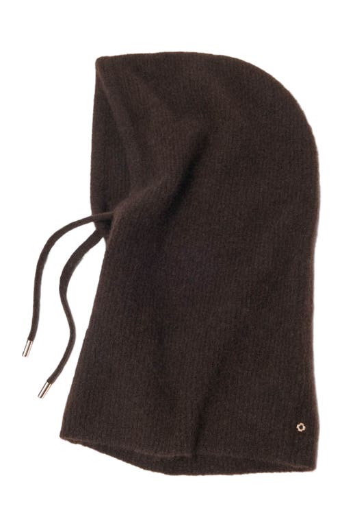 Maje Yak Wool Balaclava In Brown