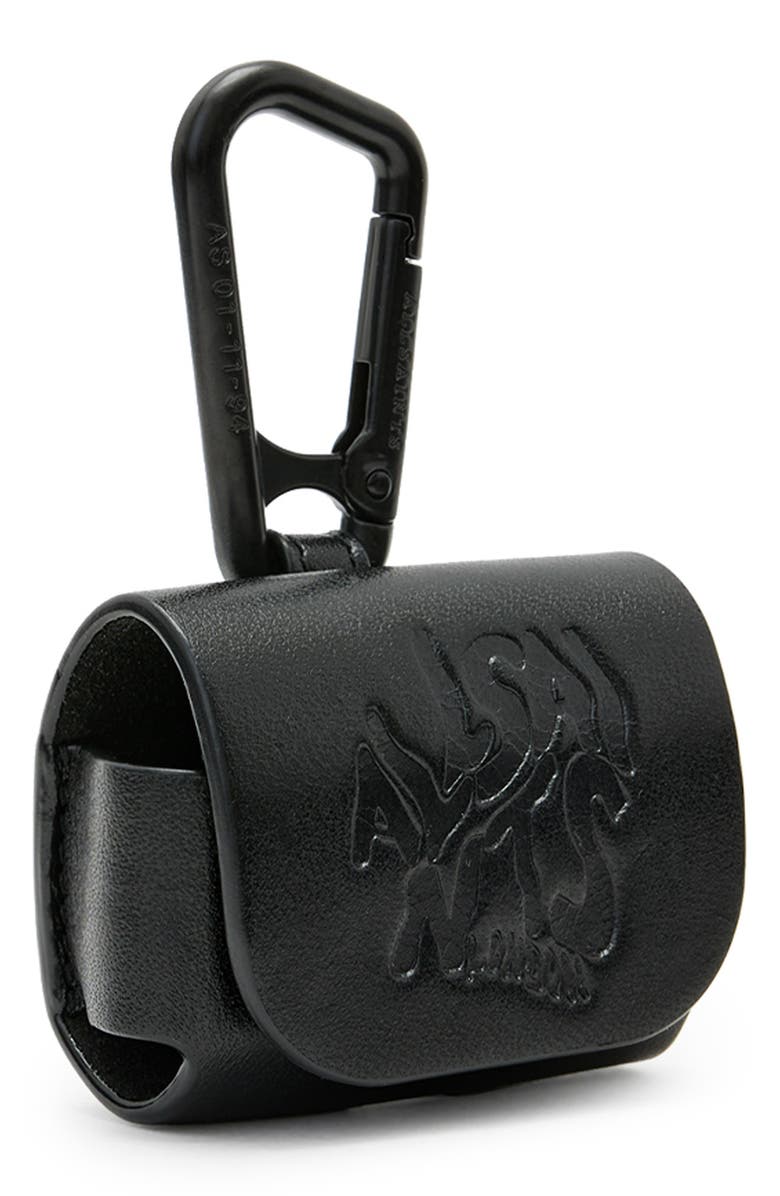 AllSaints Orlando Leather Airpod Case, Alternate, color, 