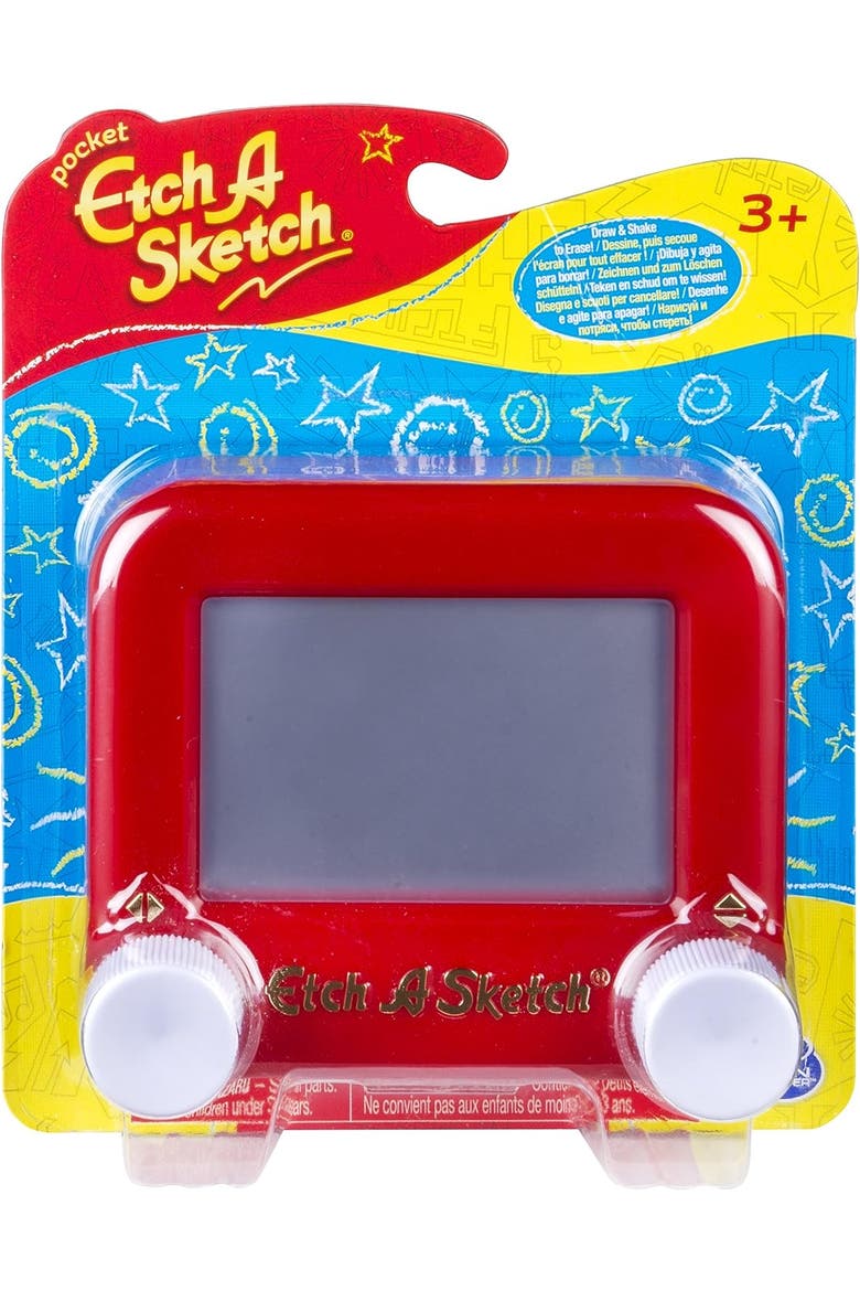 Mini Sketch Pad (5"x5")- Kids & Toddlers Pocket Travel Toy - No Batteries or Wi-Fi Needed, Main, color, Red