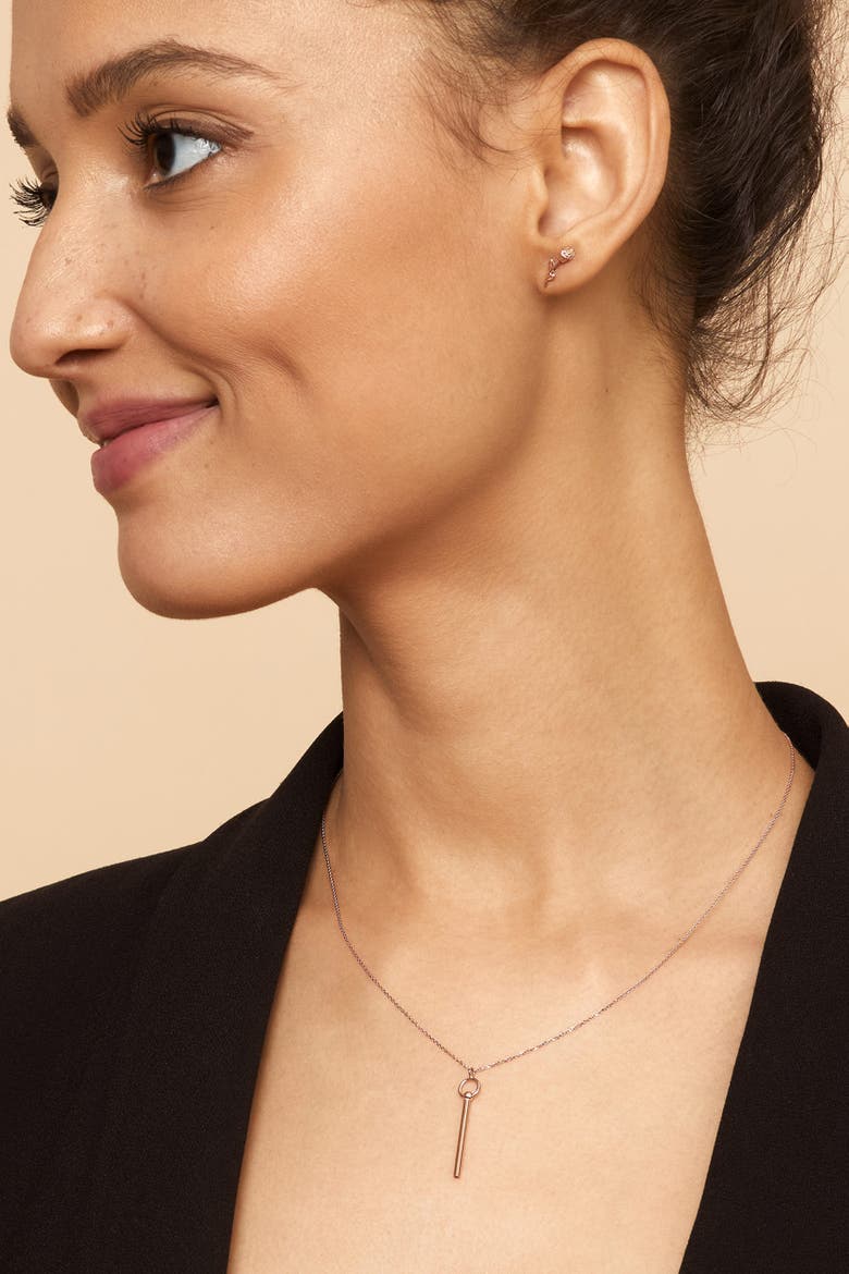 14K Gold Villa Pendant Necklace, Alternate, color, Yellow Gold
