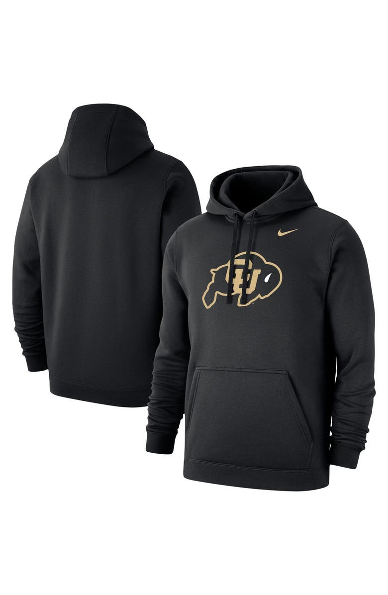 Nike Men's Nike Black Colorado Buffaloes Logo Club Pullover Hoodie, Alternate, color, 