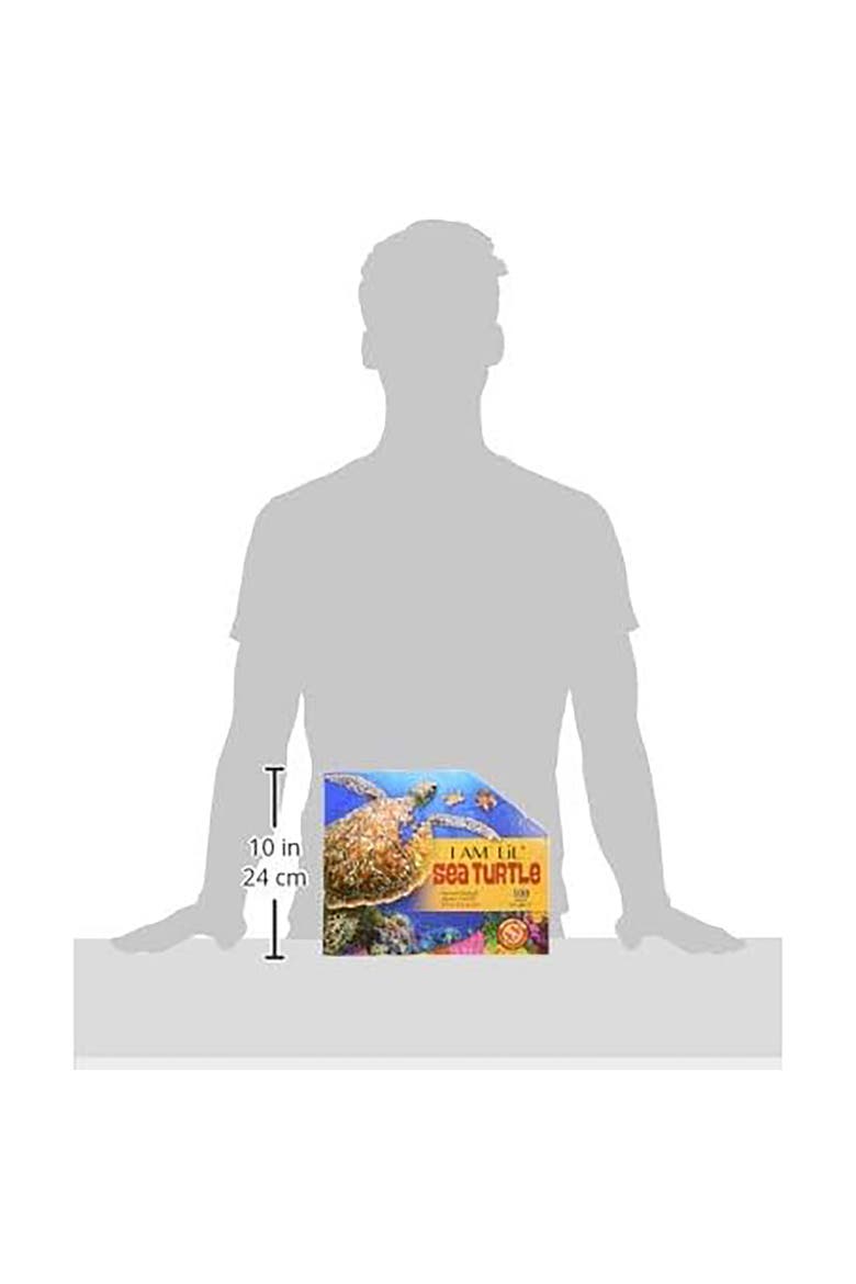 Lil SEA Turtle Jigsaw Puzzle, 100 Pieces, Alternate, color, Multicolored