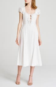 WAYF x Styled by COCO! Cara Cotton Eyelet Midi Dress