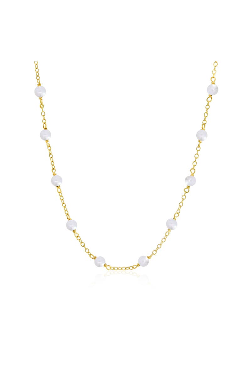 Pearl Bead Chain Necklace, Main, color, Pearl