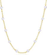The Lovery Fine Jewelry Pearl Bead Chain Necklace