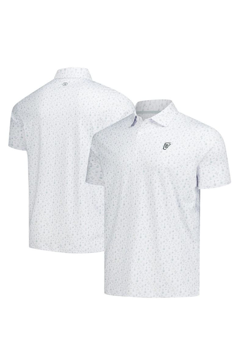 BARSTOOL GOLF Men's Barstool Golf  White WM Phoenix Open Printed Polo, Main, color, White