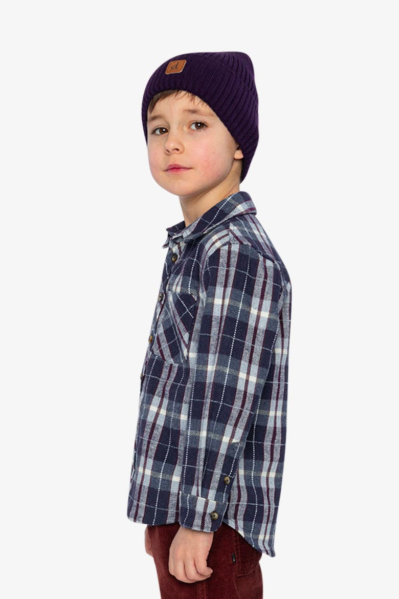 Classic Button Up Flannel Shirt Plaid, Alternate, color, Blue and White Plaid