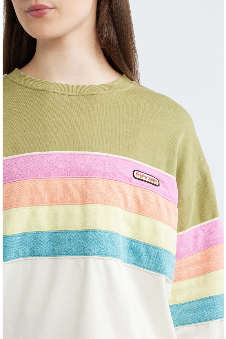 Surf Revival Relaxed Sweatshirt, Alternate, color, GREEN OLIVE