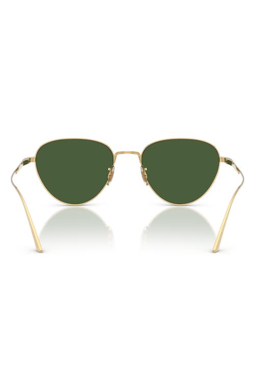Oliver Peoples X Khaite 1991c Sunglasses In Gold/vibrant Green