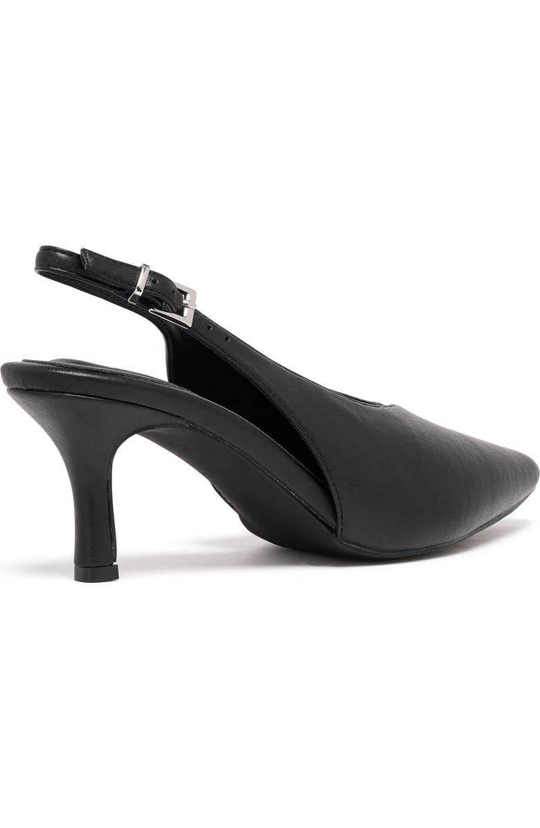 Therapy Australia Jacs Slingback Pointed Toe Pumps, Alternate, color, Black Smooth Pu