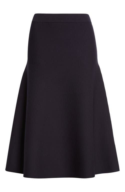 Max Mara Giusy Knit Flared Skirt In Black