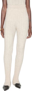 ANINE BING Val Ribbed Wool Leggings