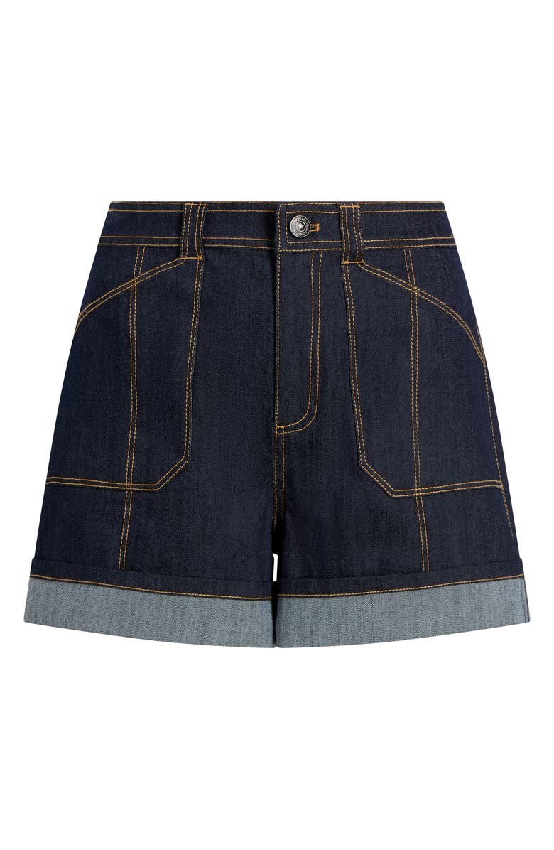 Cinq à Sept Benji Cuffed Denim Shorts, Alternate, color,