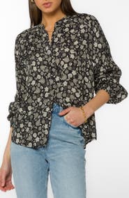 VELVET HEART Saya Long Sleeve Button-Up Shirt