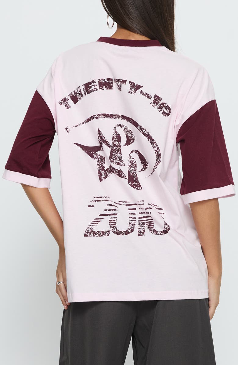 Princess Polly Nachell Oversize Graphic T-Shirt, Alternate, color, Pink