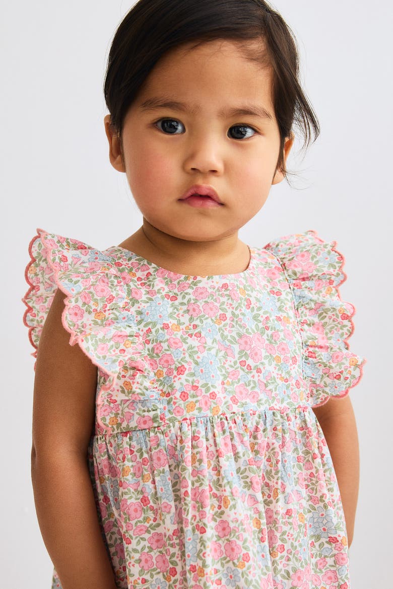 Cotton Dress, Alternate, color, Light pink/floral