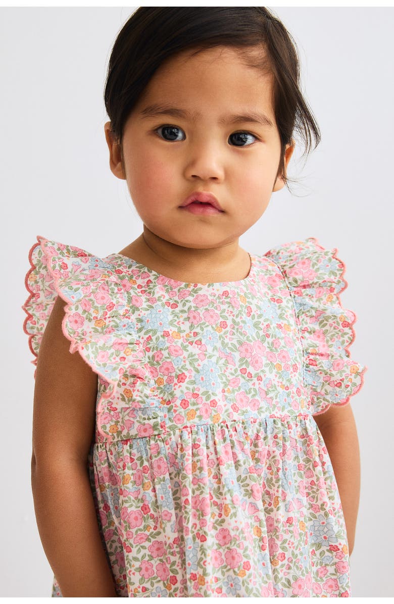 H&M Cotton Dress, Alternate, color, Light Pink/Floral