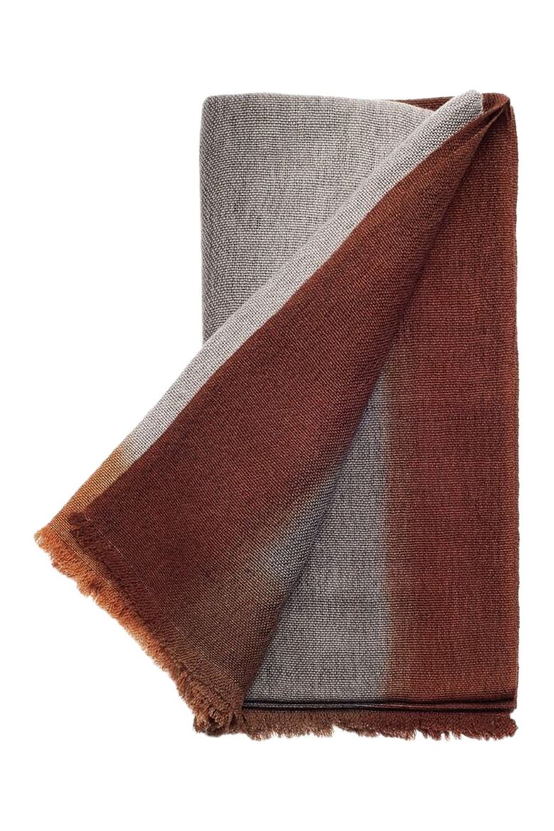 Handloom Handspun Merino Throw, Main, color, Brown