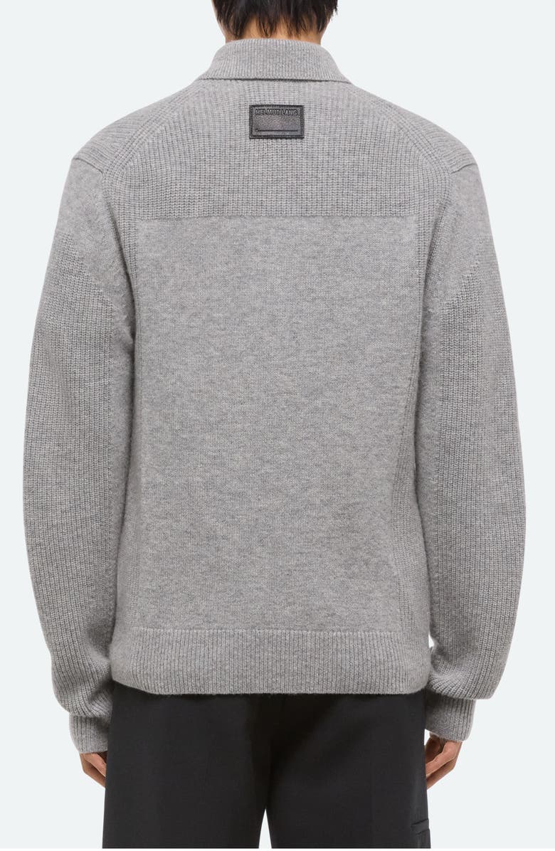 Helmut Lang Block Polo Sweater, Alternate, color, Grey Melange - Q91
