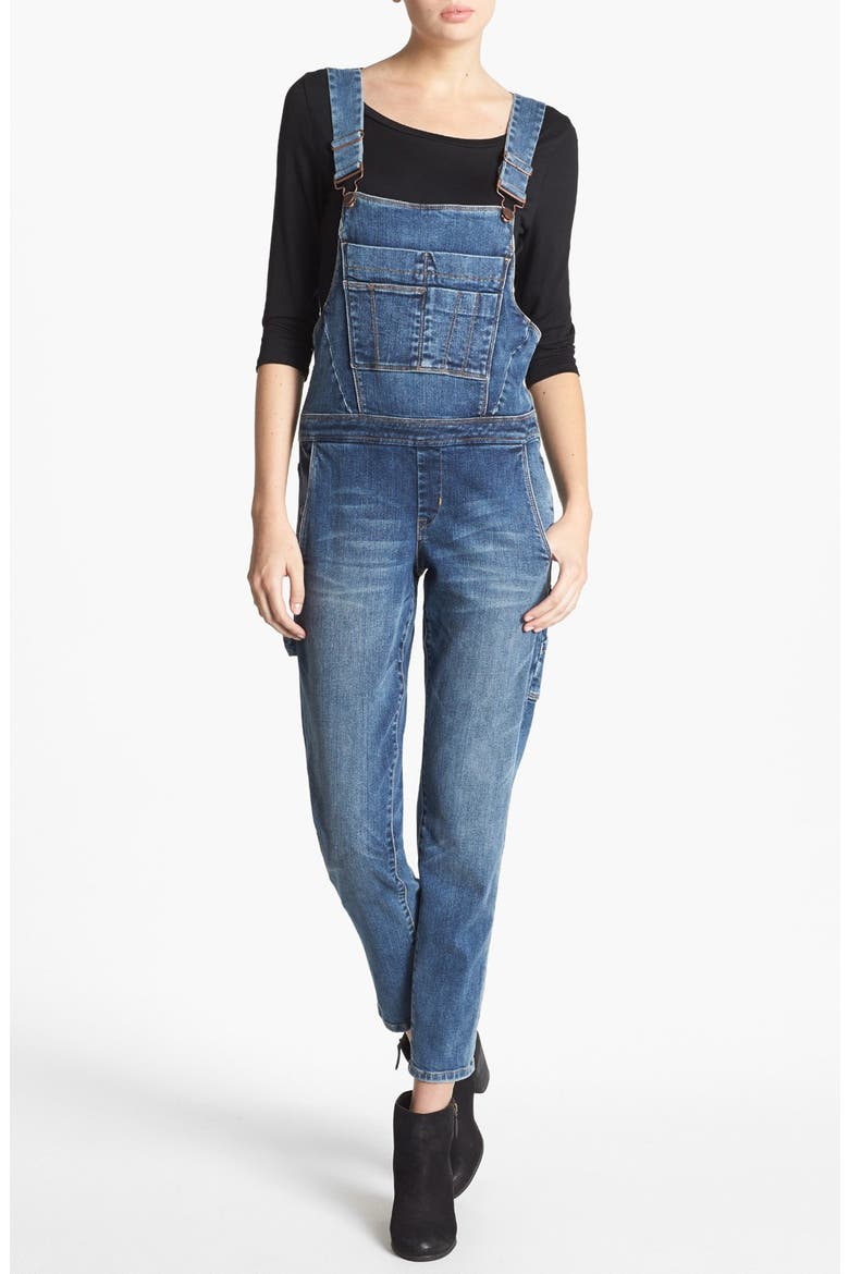 Denim Overalls, Main, color, BLUE