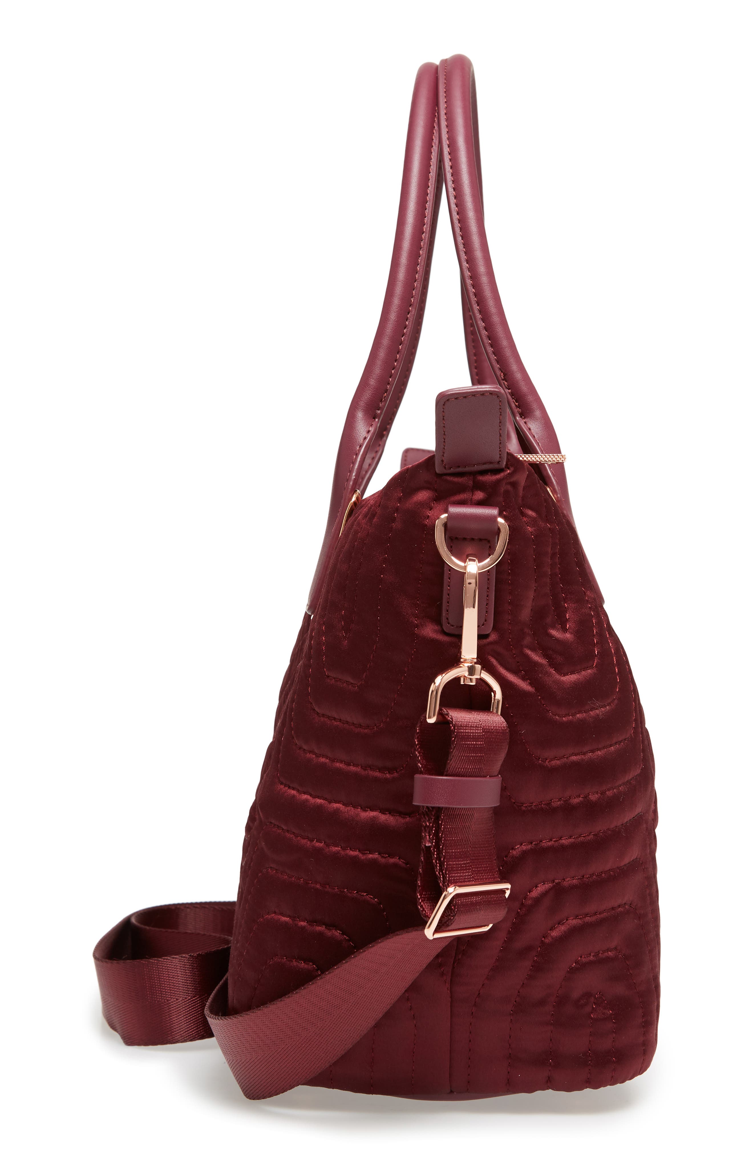 Ted Baker London Akebia Quilted Bow Small Nylon Tote, Alternate, color, 