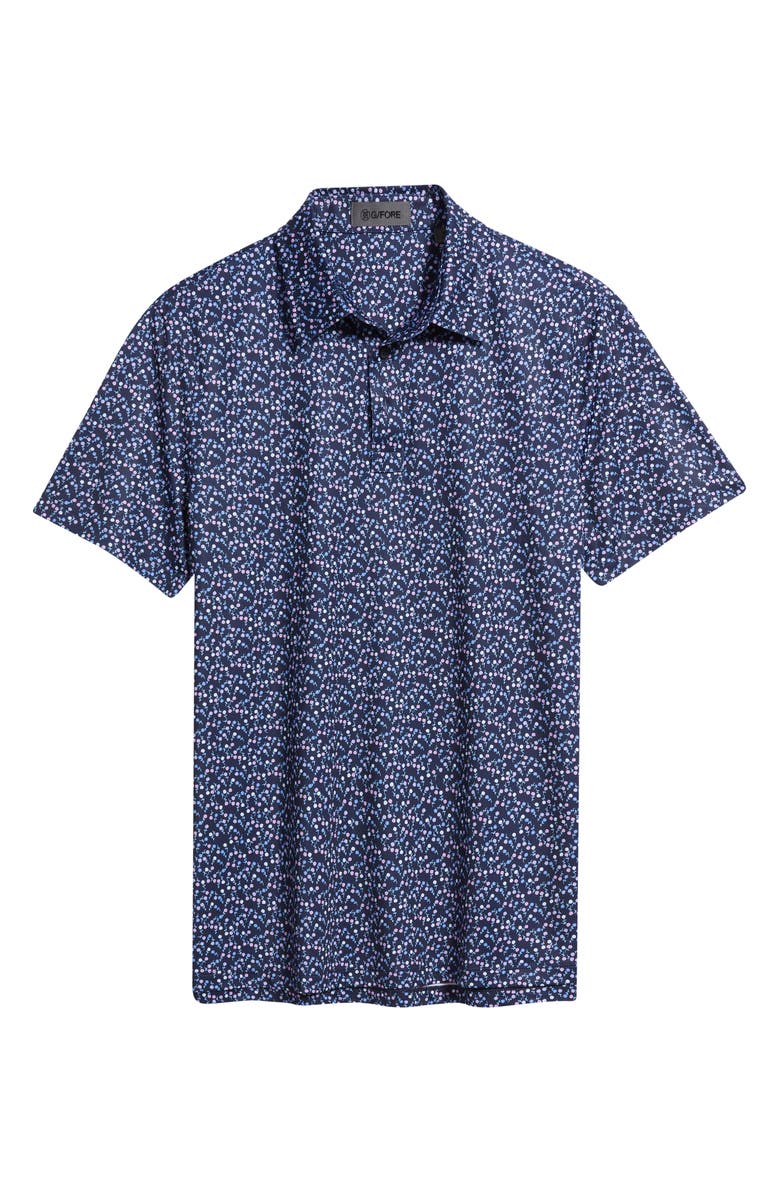 G/FORE Aye Poppy Performance Golf Polo, Alternate, color, Azul / Twilight