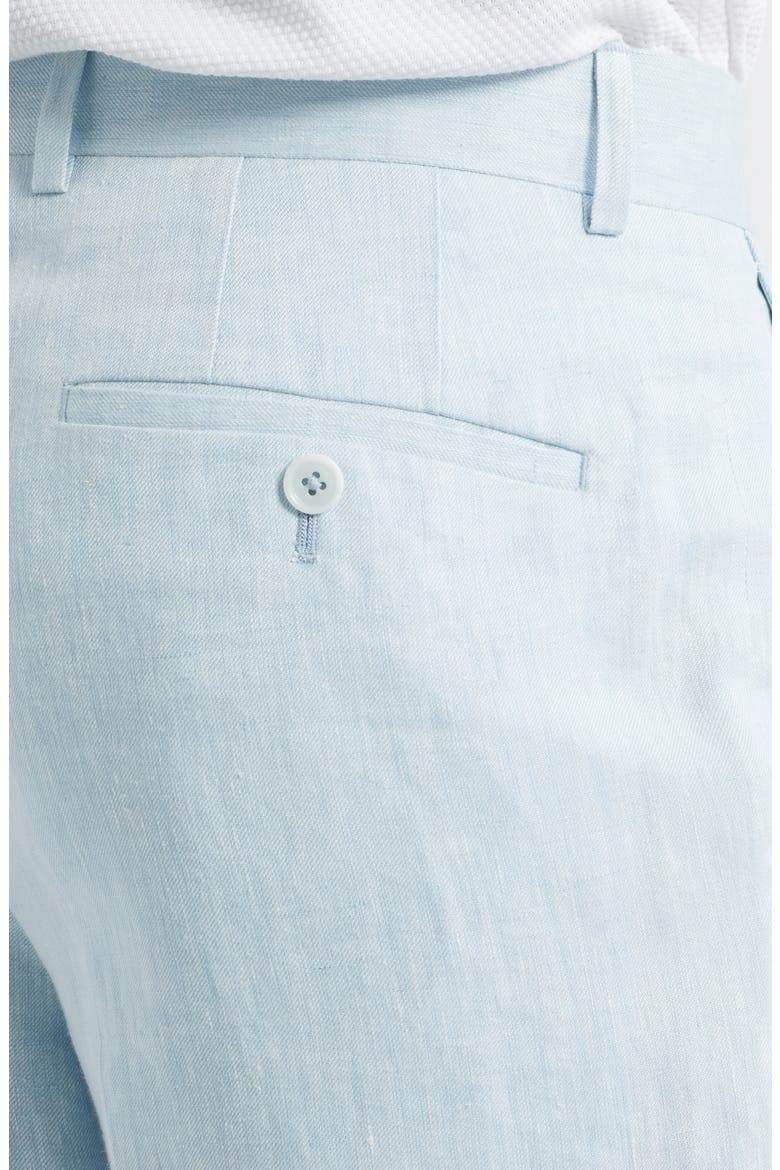 Henrik Trim Fit Italian Linen Suit Separate Pants, Alternate, color, LIGHT BLUE