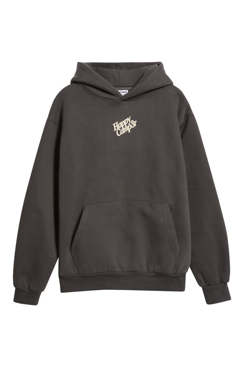 Puff Series Core Logo Cotton Blend Hoodie, Alternate, color, CHARCOAL GRAY
