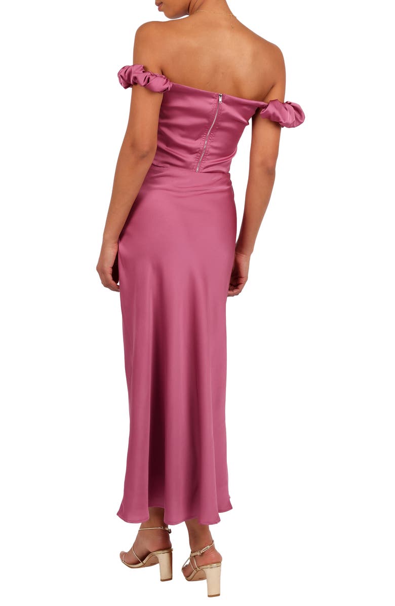 Petal & Pup Arabella Satin Crop Top & Matching Skirt Set, Alternate, color, 