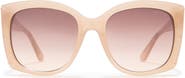 GUESS 55mm Butterfly Sunglasses