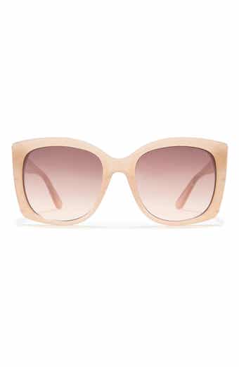 GUESS 55mm Butterfly Sunglasses