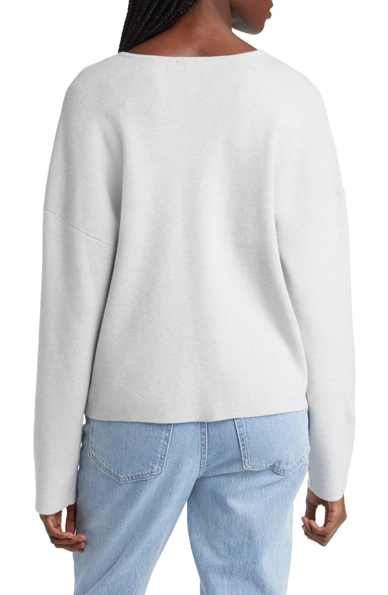 Rails Hollyn V-Neck Sweater, Alternate, color, Light Heather Grey