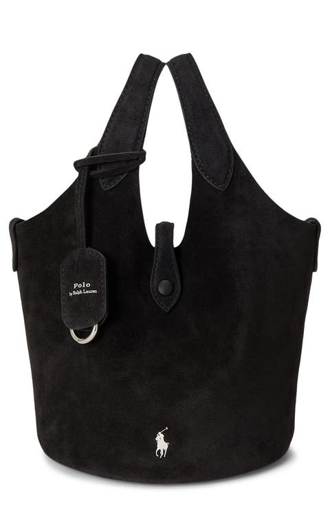 Small Polo Play Suede Tote