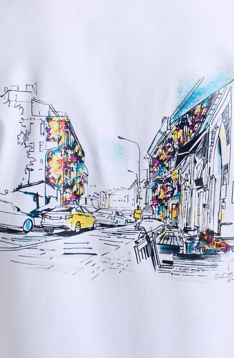 Robert Graham Skyline Cruise Cotton Graphic T-Shirt, Alternate, color, 