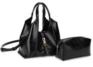 Mali + Lili Rhodes Faux Leather Satchel with Removable Pouch