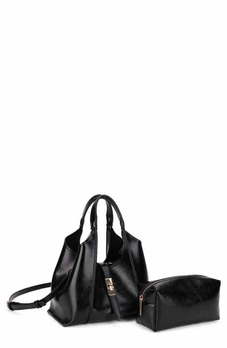 Mali + Lili Rhodes Faux Leather Satchel with Removable Pouch