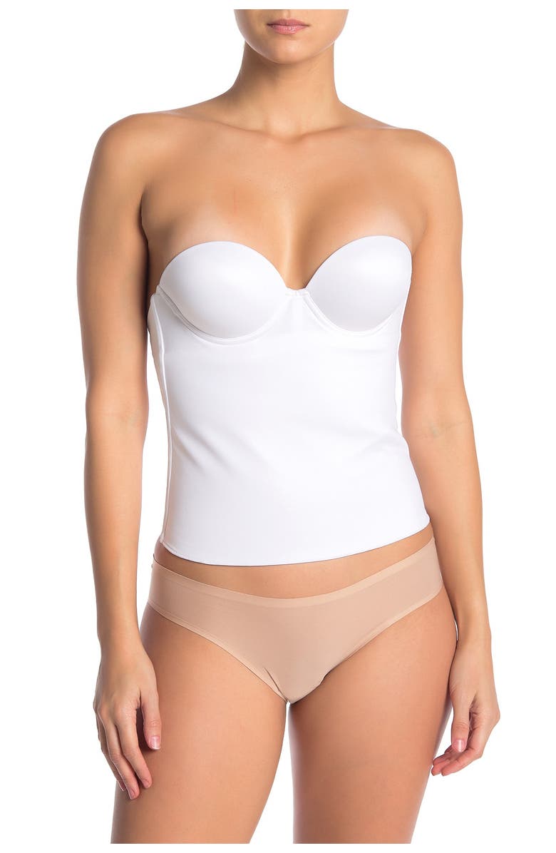 Felina Essentials Strapless Push-Up Bustier, Main, color,