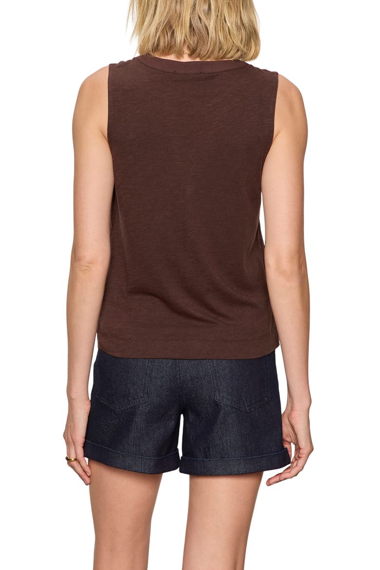 All Set Button Tank, Alternate, color, RICH SOIL BROWN