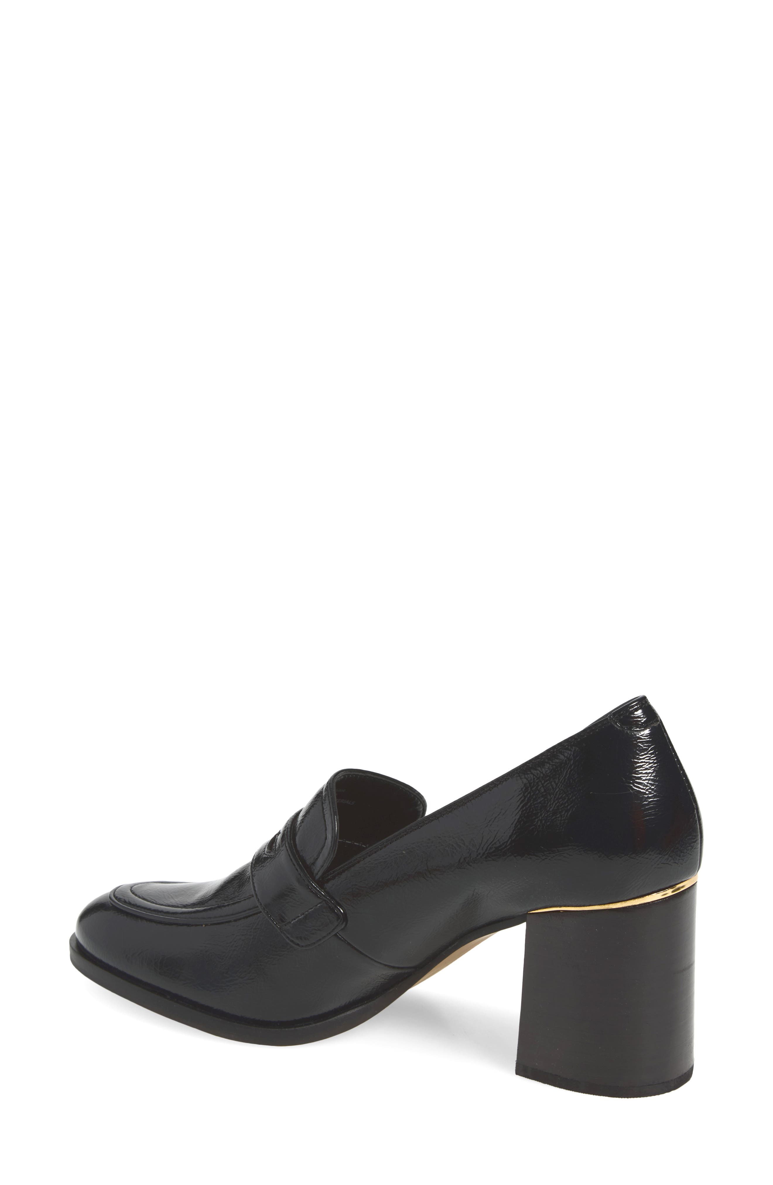 Geanna Loafer Pump, Alternate, color, BLACK