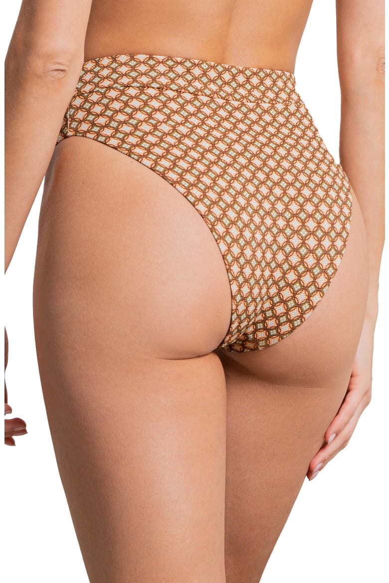 Mosaico Suzy Q Reversible Bikini Bottoms, Alternate, color, BROWN