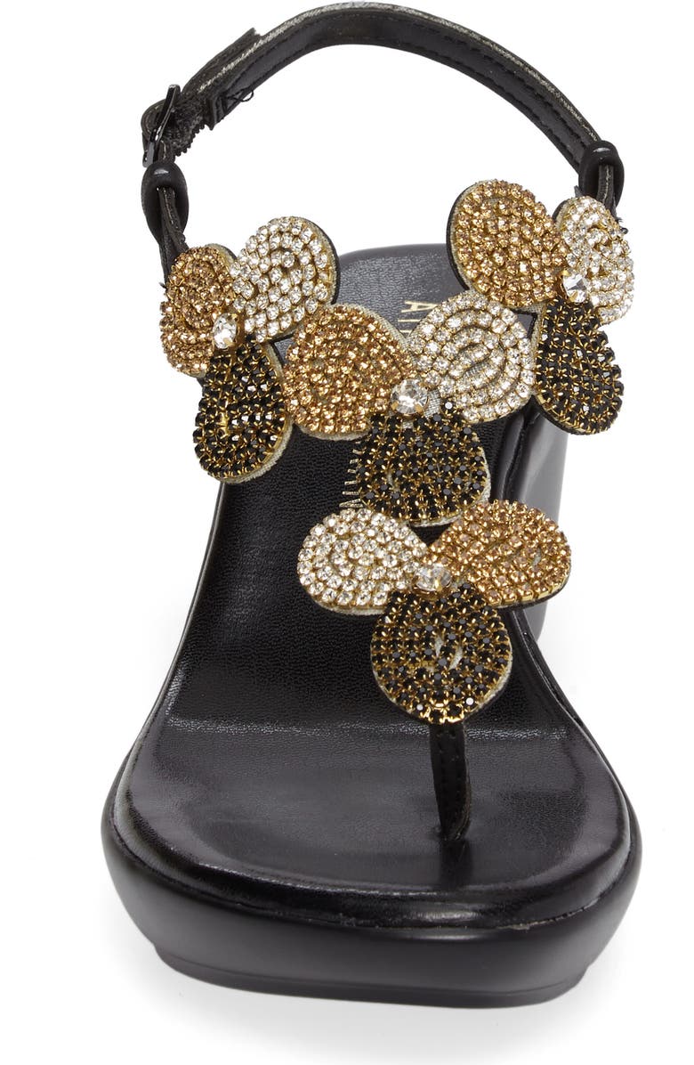 Athena Alexander Lux Demi Wedge Sandal, Alternate, color,