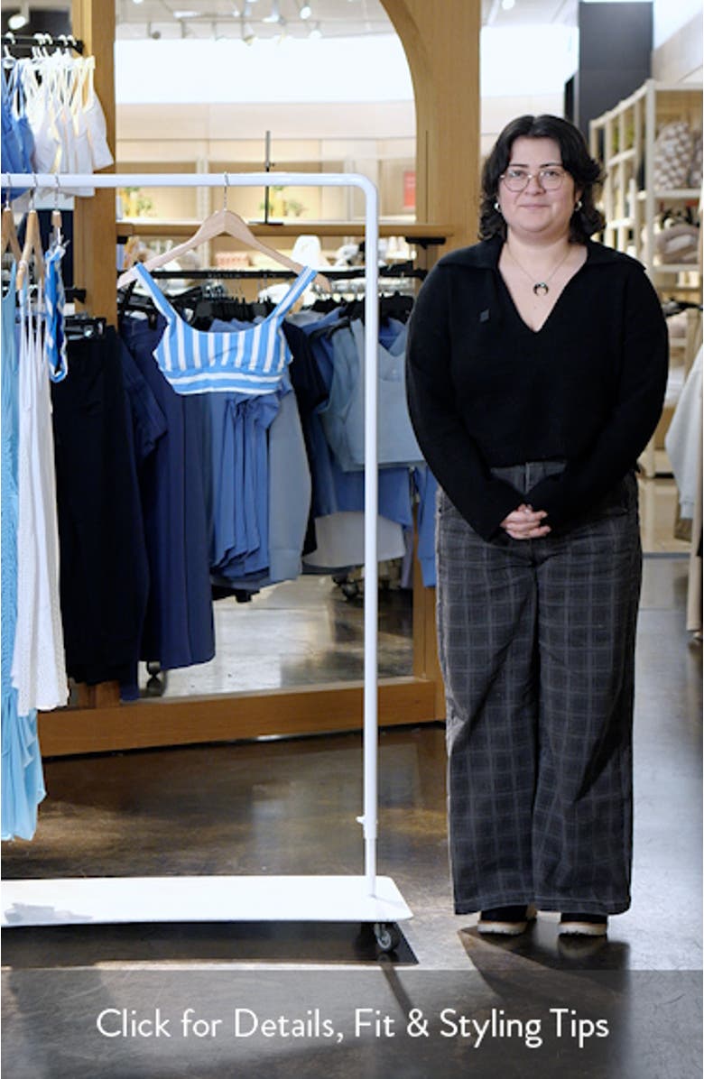 Azure Stripes Donna Reversible Bikini Top, sales video thumbnail