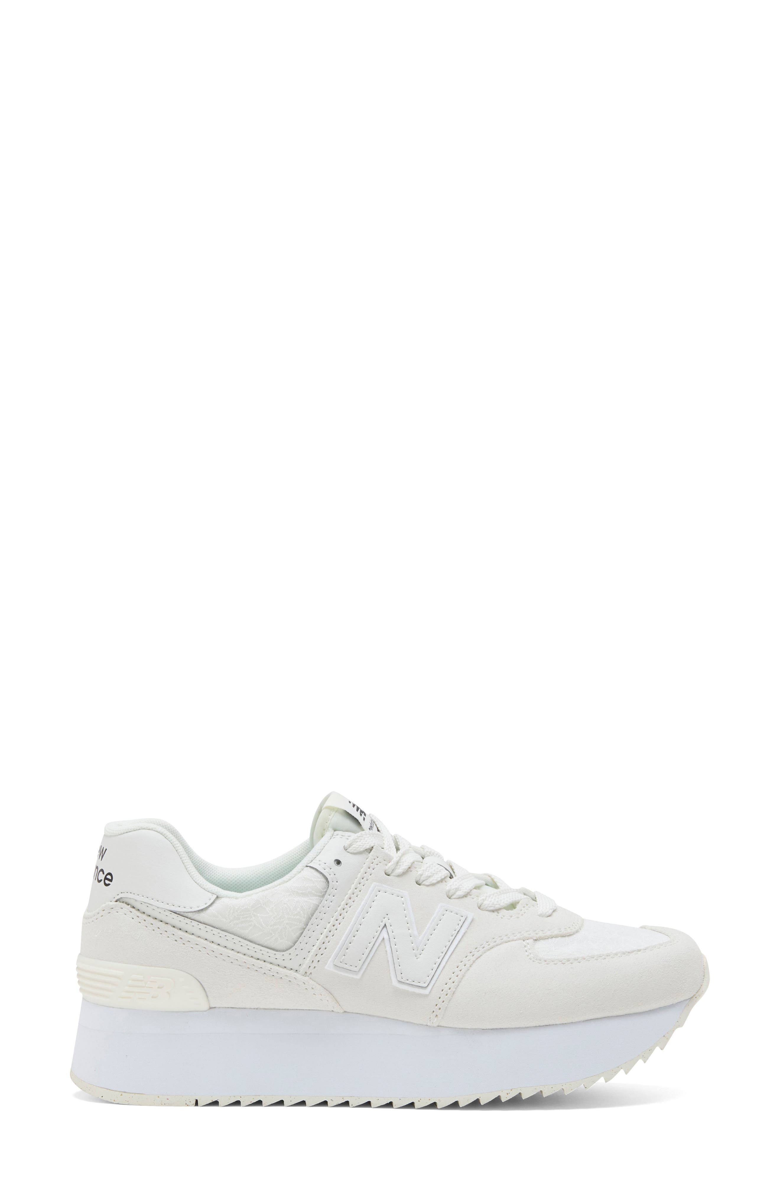 574 Plus Sneaker, Alternate, color, SEA SALT/ BLACK