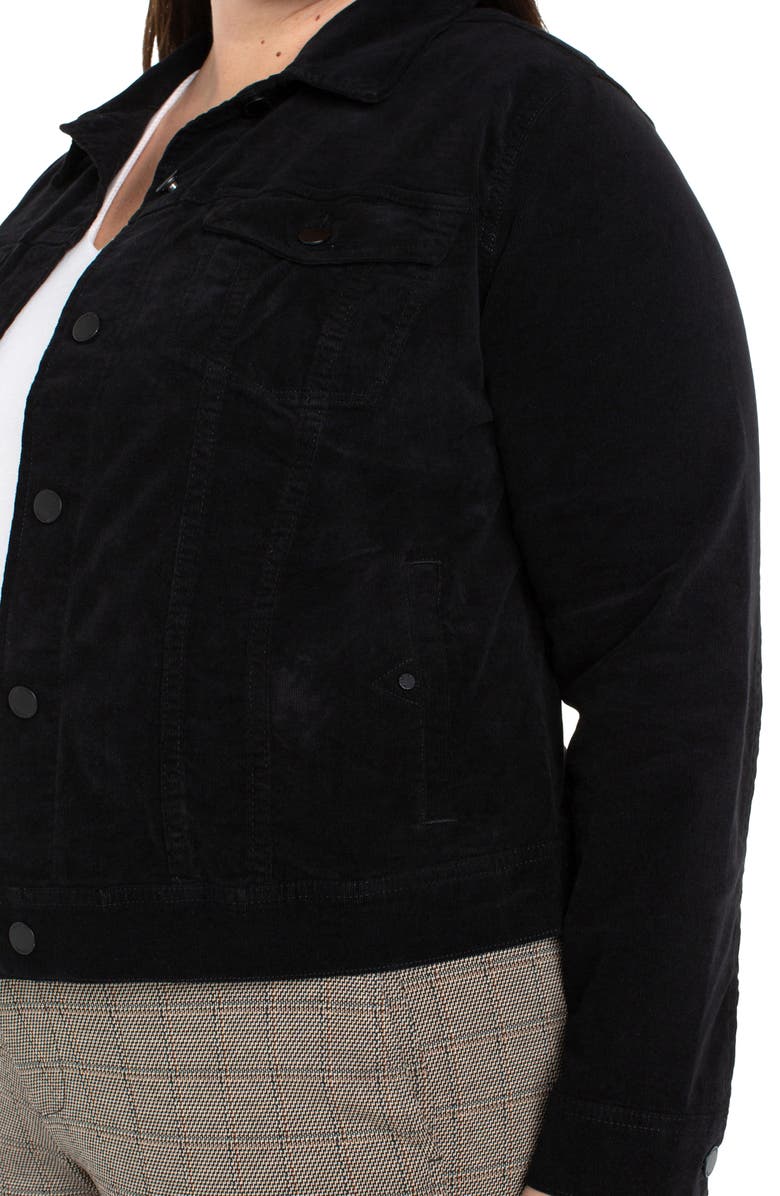 Liverpool Los Angeles Comfortable Stretch Corduroy Trucker Jacket, Alternate, color, 