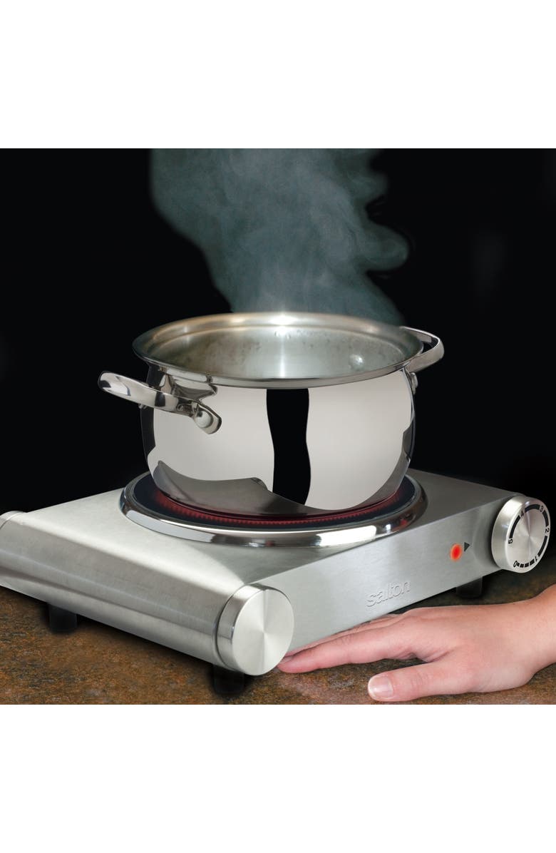 Salton Portable Infrared Cooktop - Single, Alternate, color, Silver
