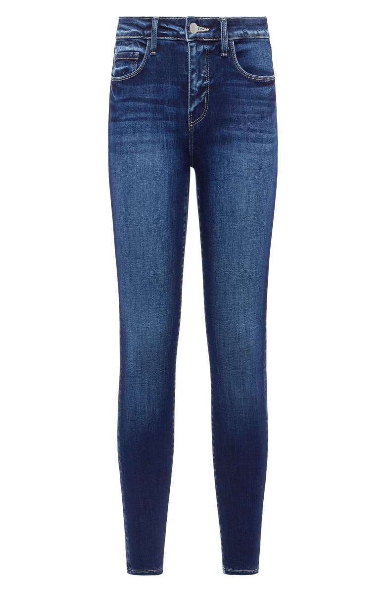 L'AGENCE Margot Crop Skinny Jeans, Alternate, color, Columbia