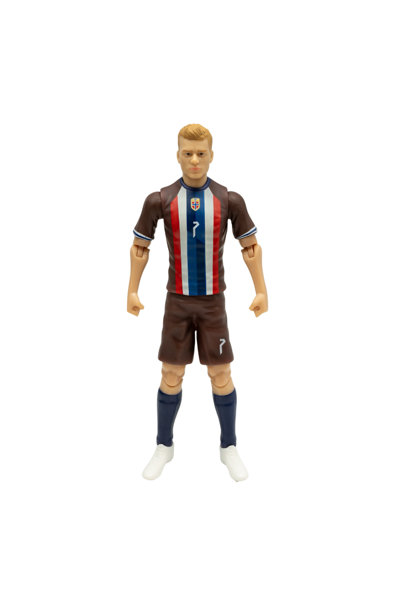 Banbo Toys Sockers Norway National Alexander Sorloth 8" Soccer Action Figure, Main, color, Brown
