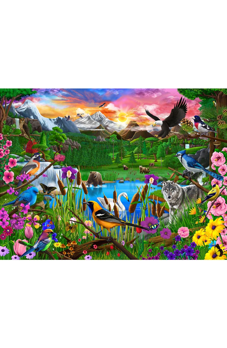 Sunsout Gathering at Yellowstone 300 piece Jigsaw Puzzle for Adults, Alternate, color, Multicolor